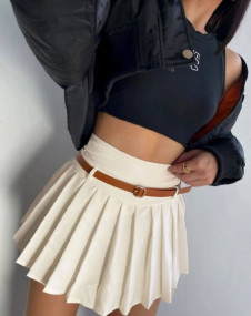 Dámska krátka plisovaná sukňa H8745