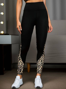 Dámske legíny s leopardím vzorom J61172