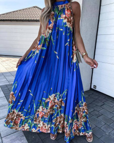 Dámske dlhé šaty s kvetinovým vzorom FG1425