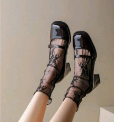 Dámske čipkované ponožky SH2932